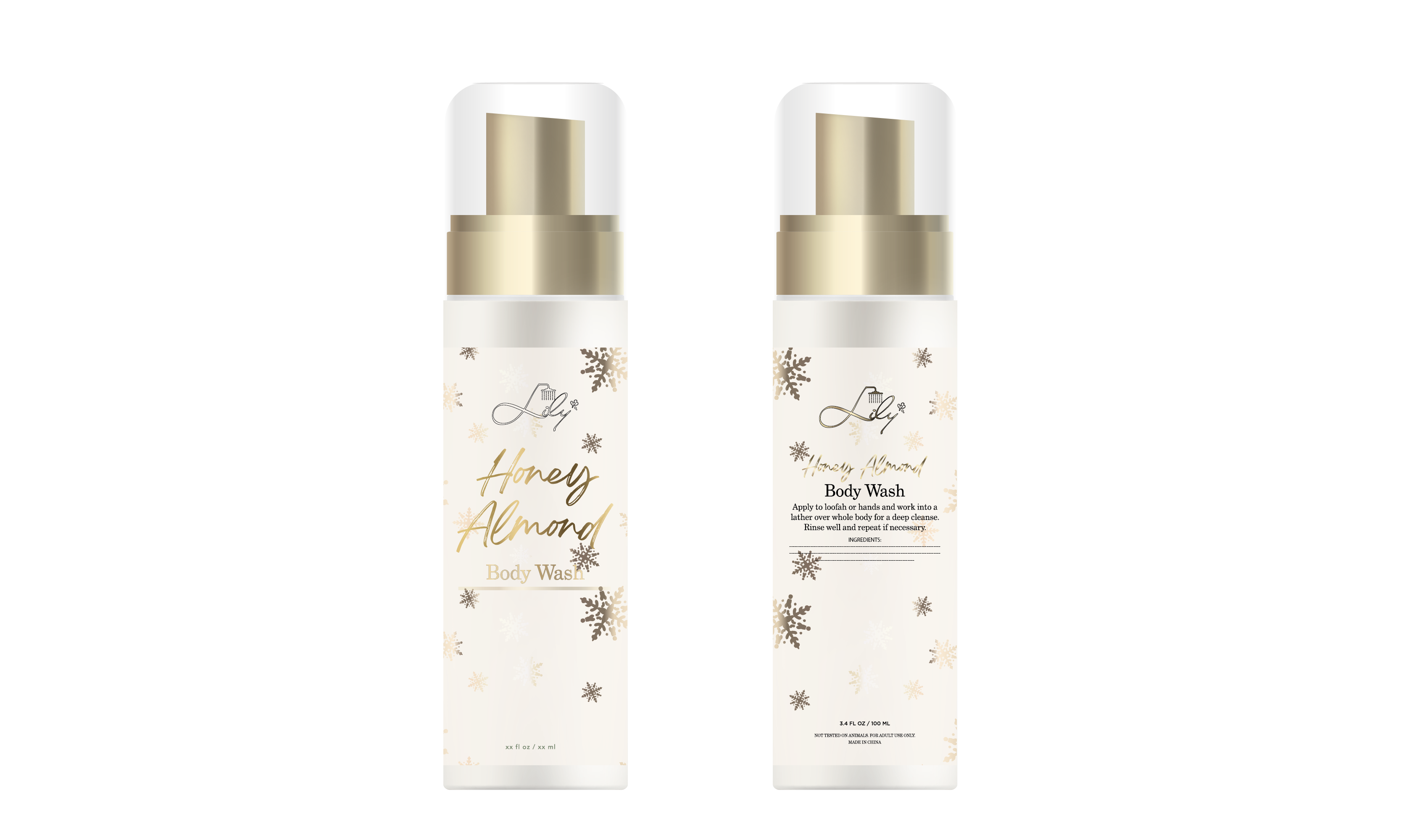 Luxe private label Honing Almond Body Wash -fabrikant - Lily Bath 2