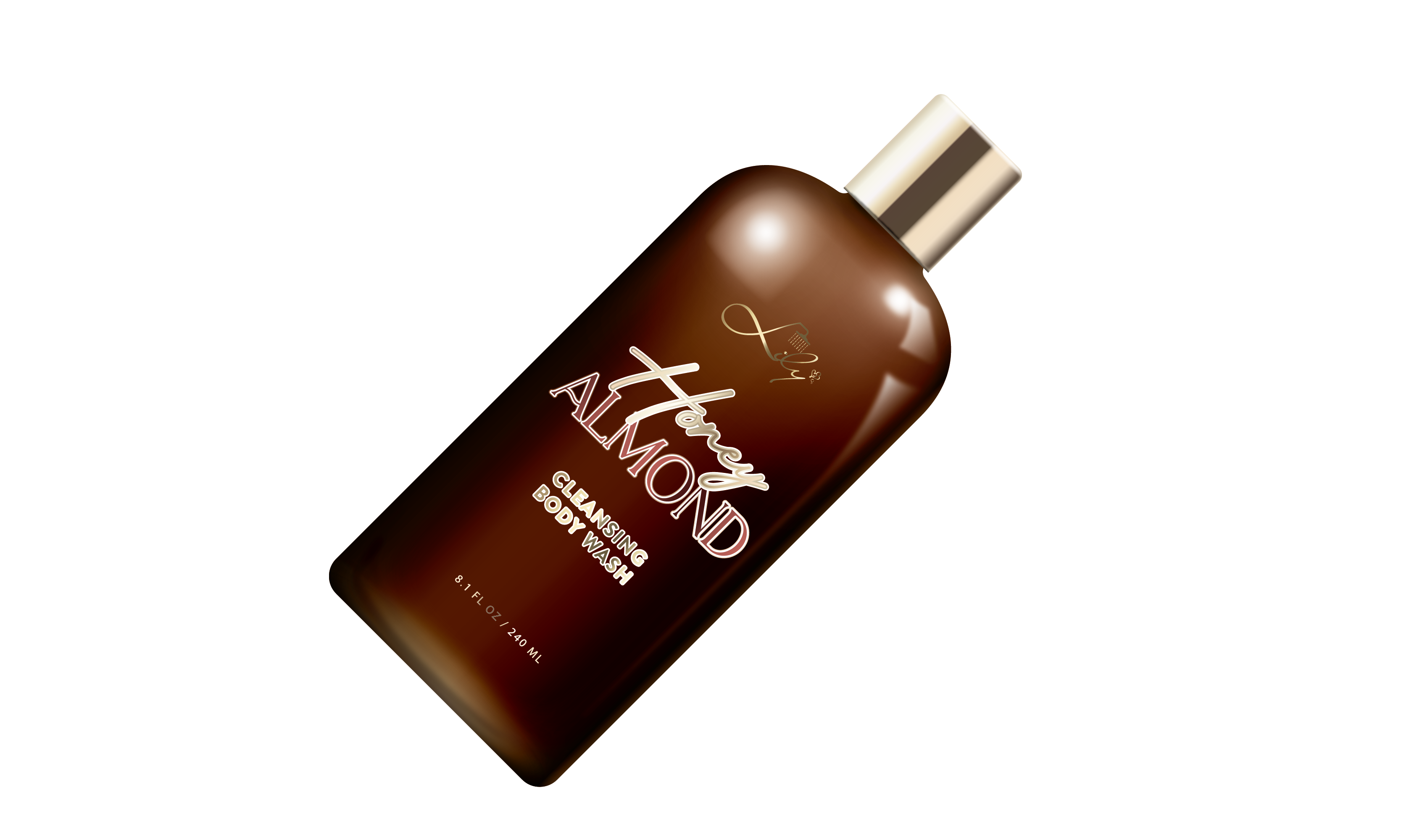 Elegante bruine fles Private Label Amber Glow Honey Almond Cleansing Body Wash Fabrikant - Lily Bath 5