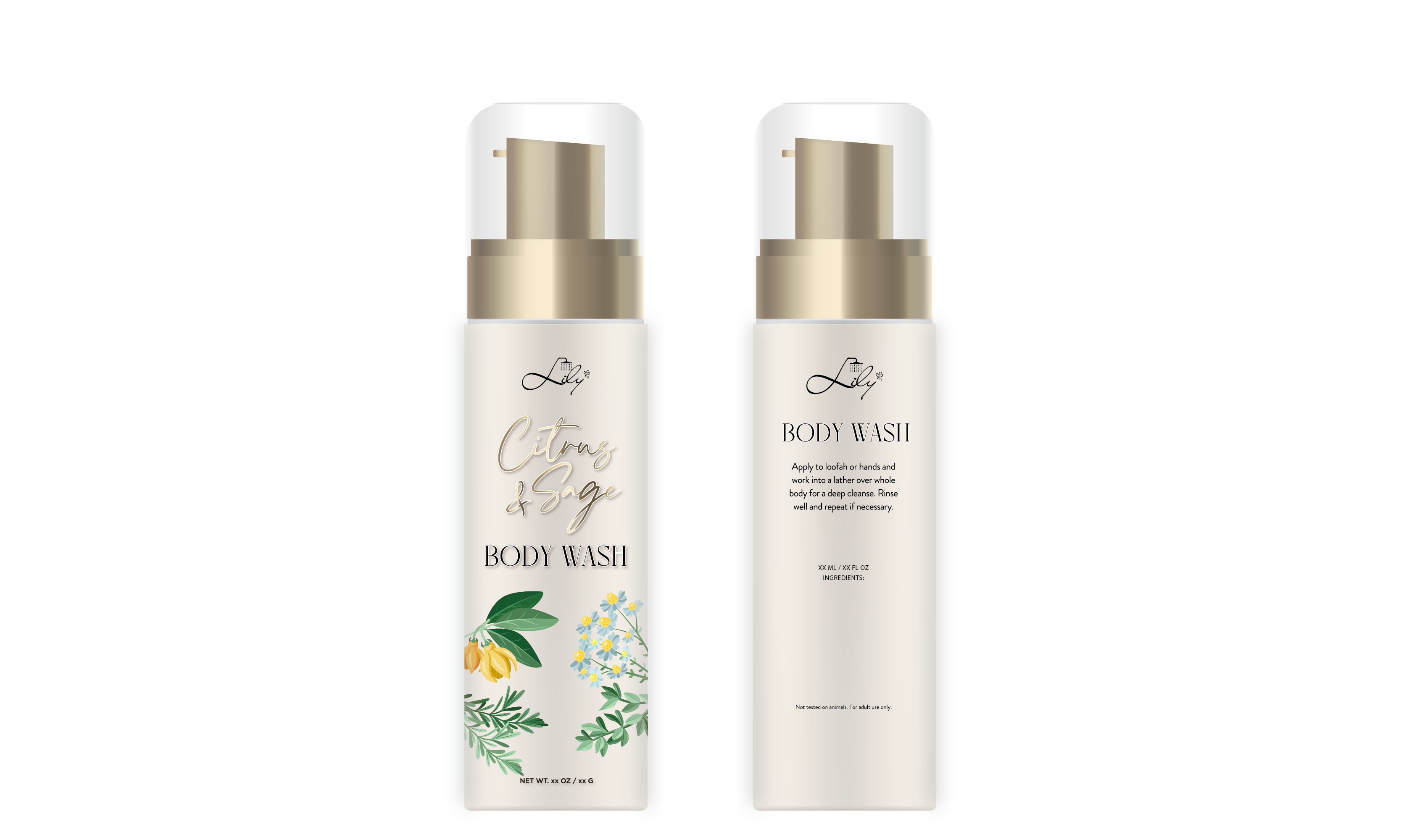 Top Quality Private Label Citrus & Sage Body Wash Manufacturer - Lily Bath 2