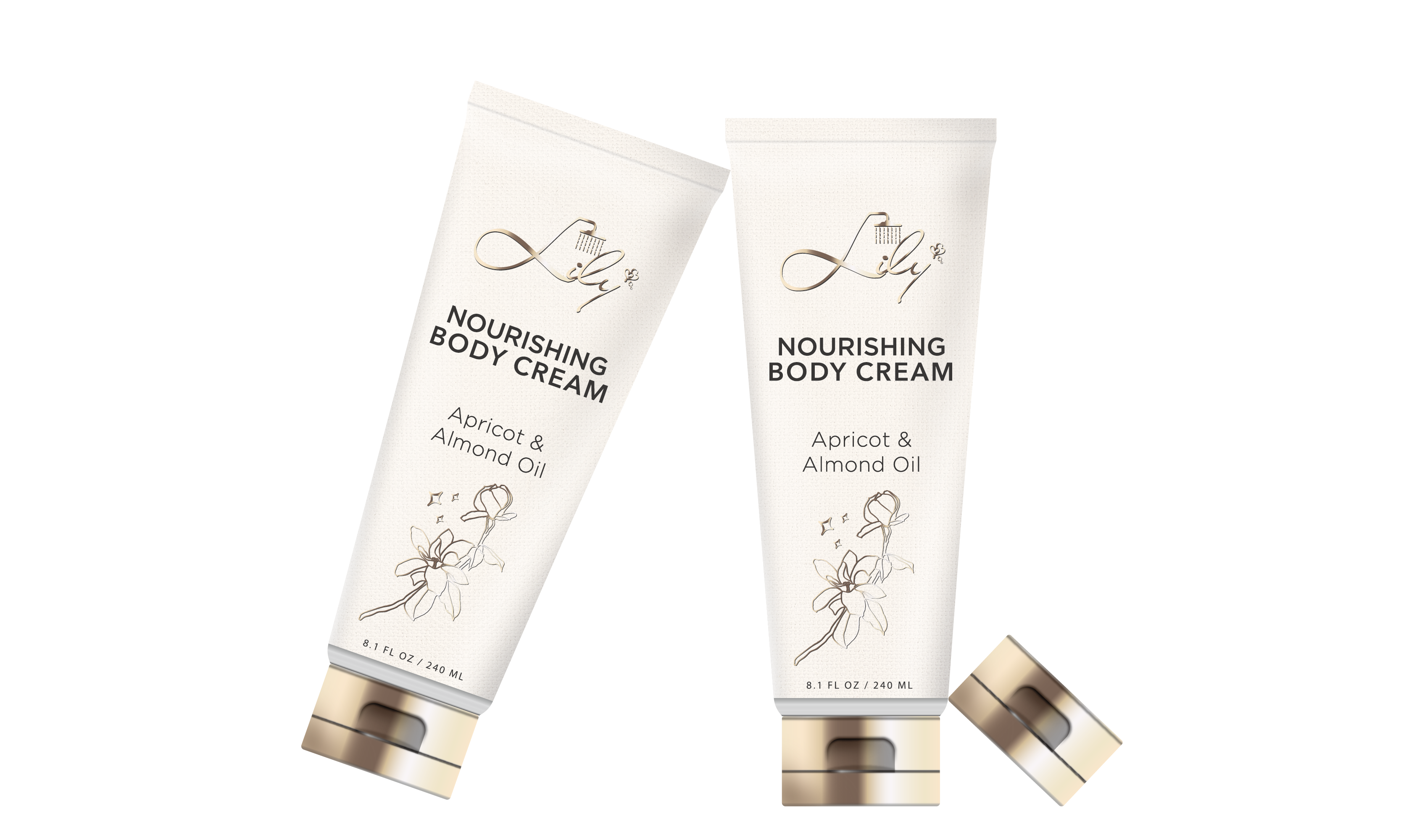 Apricot de marca privada de luta de luxo & Óleo de amêndoa Nourishing Body Cream Fabricante - Lily Bath 5