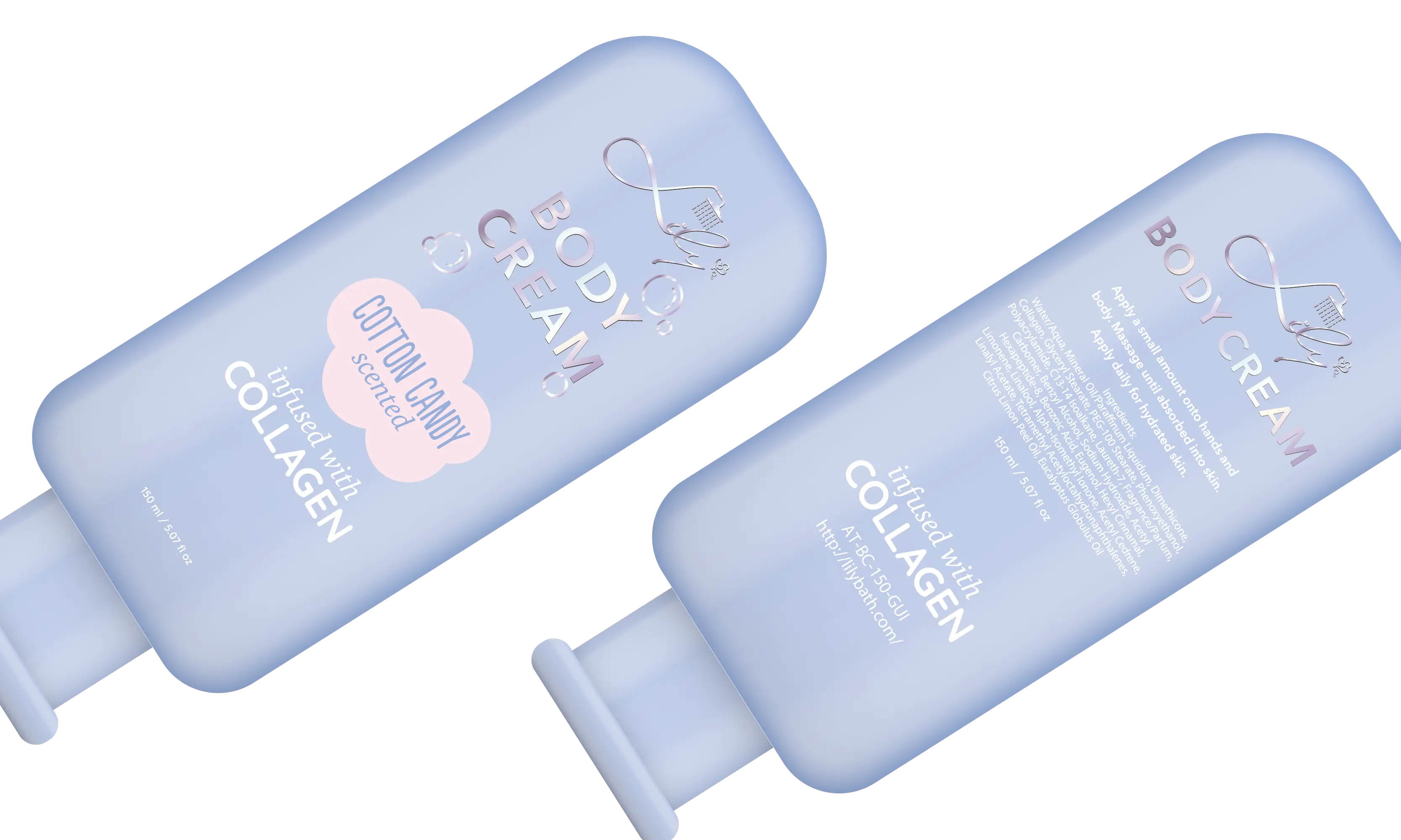 Body Cream Wholesale HDPE Bottle - - Lily Bath 5