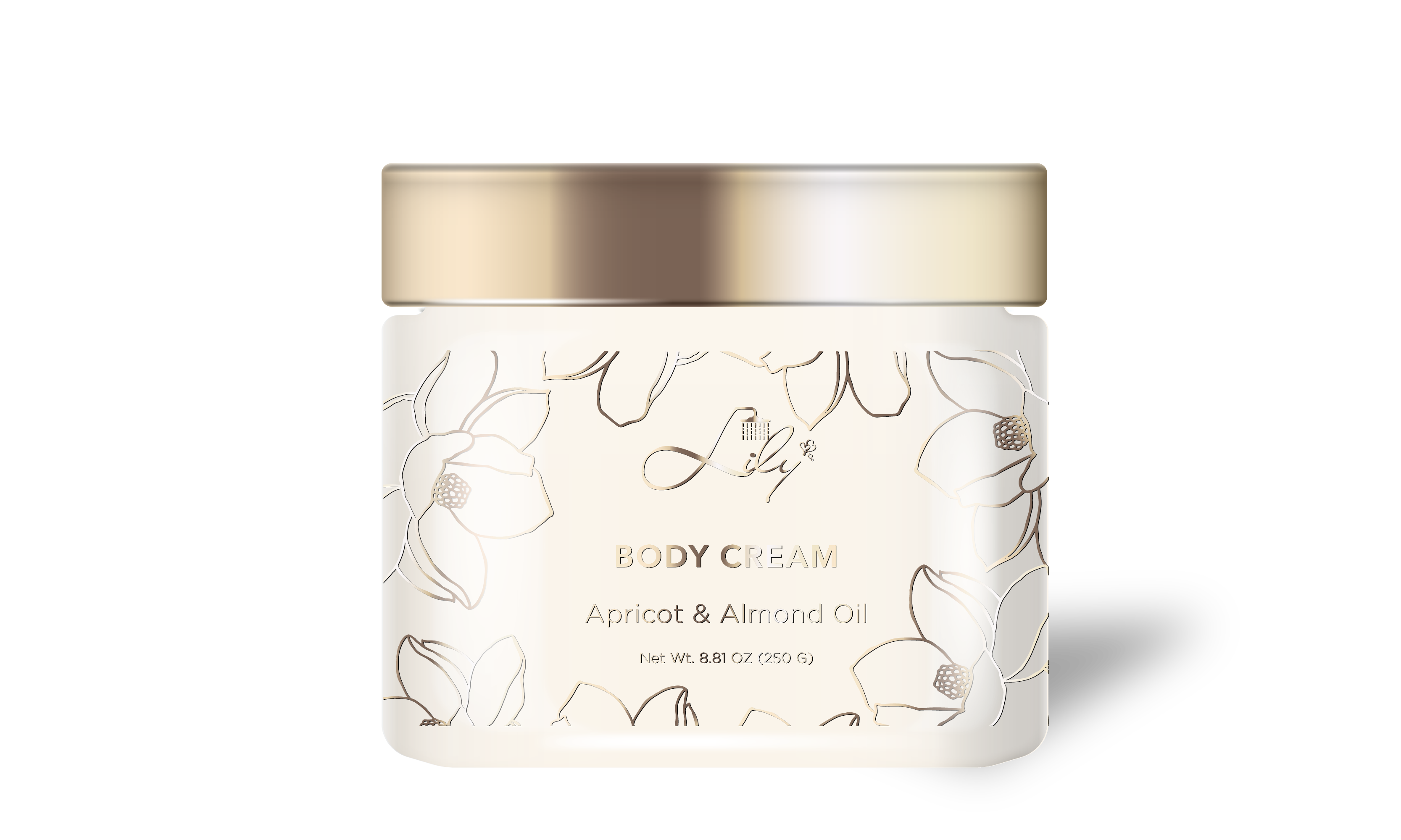 Extraordinária Rótulo Privada Damasco & Óleo de amêndoa Nourishing Body Cream Fabricante - Lily Bath 1