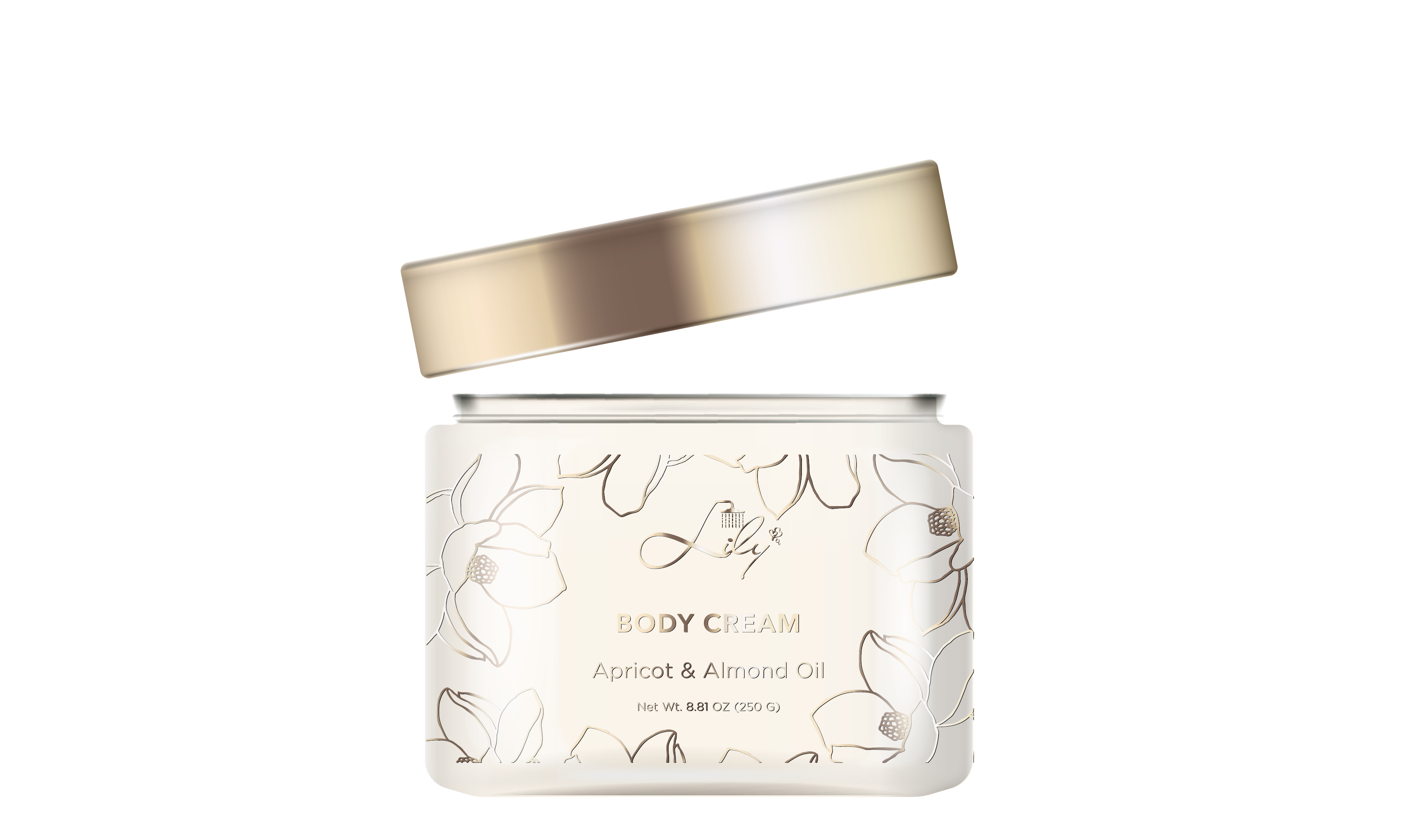 Extraordinária Rótulo Privada Damasco & Óleo de amêndoa Nourishing Body Cream Fabricante - Lily Bath 3