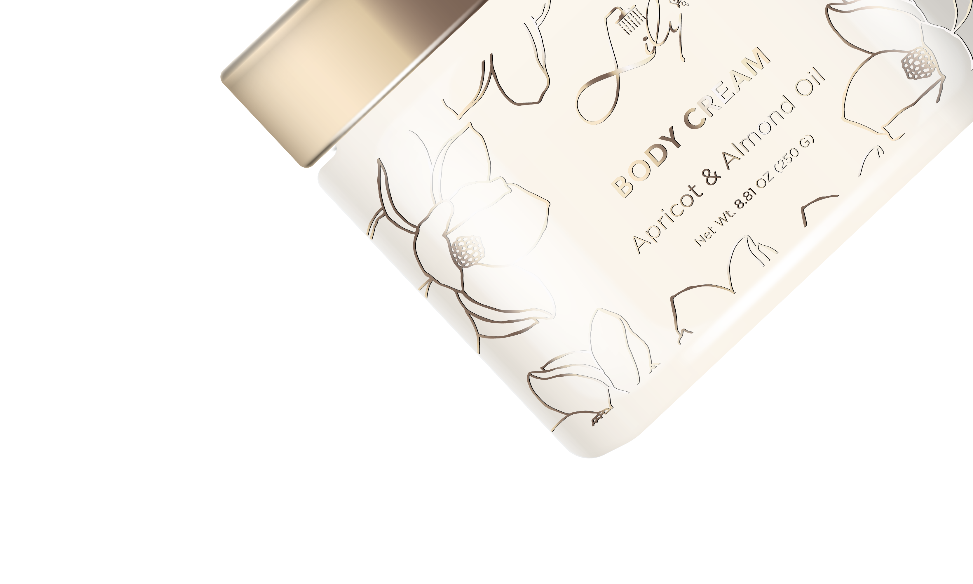 Extraordinária Rótulo Privada Damasco & Óleo de amêndoa Nourishing Body Cream Fabricante - Lily Bath 5