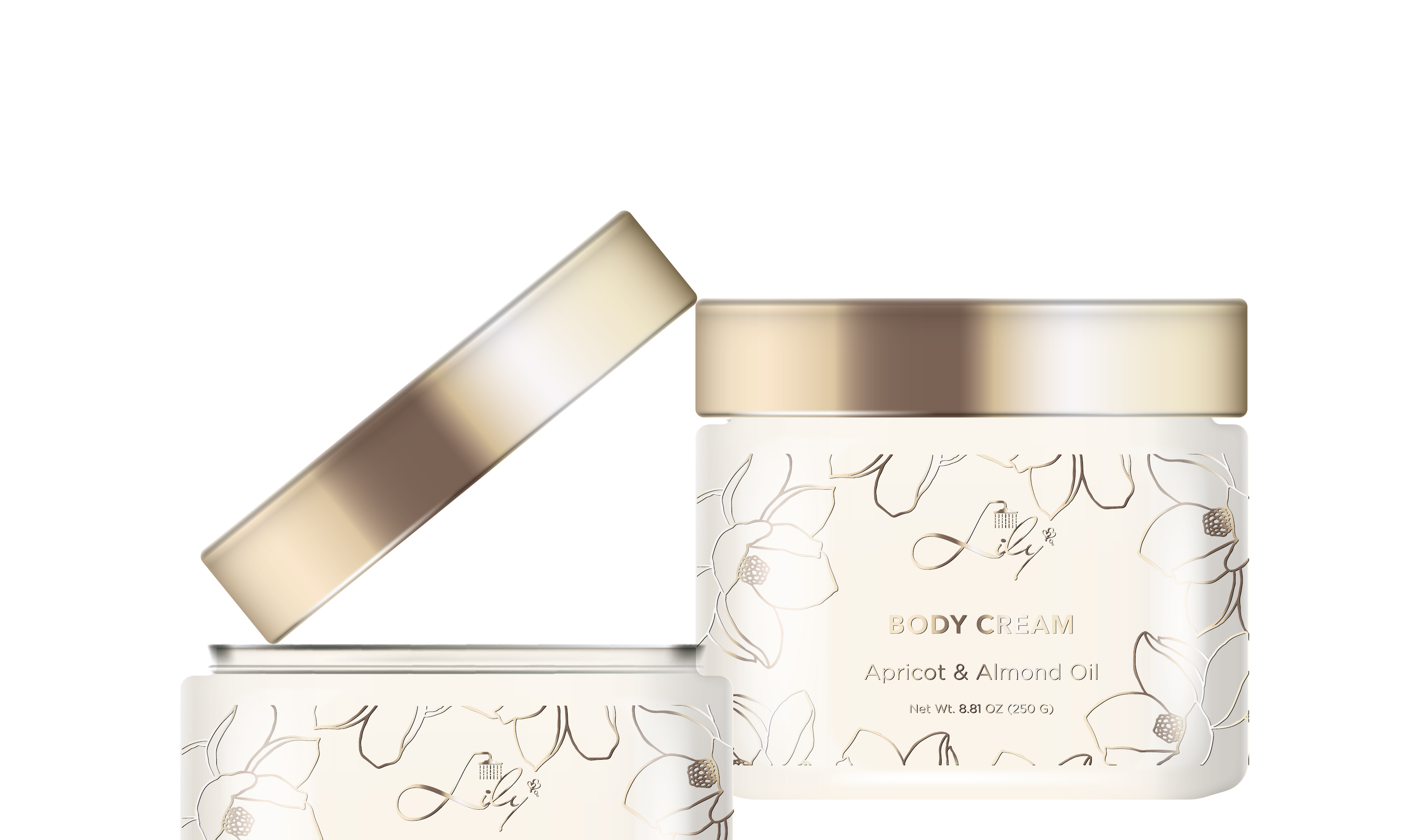 Extraordinária Rótulo Privada Damasco & Óleo de amêndoa Nourishing Body Cream Fabricante - Lily Bath 6
