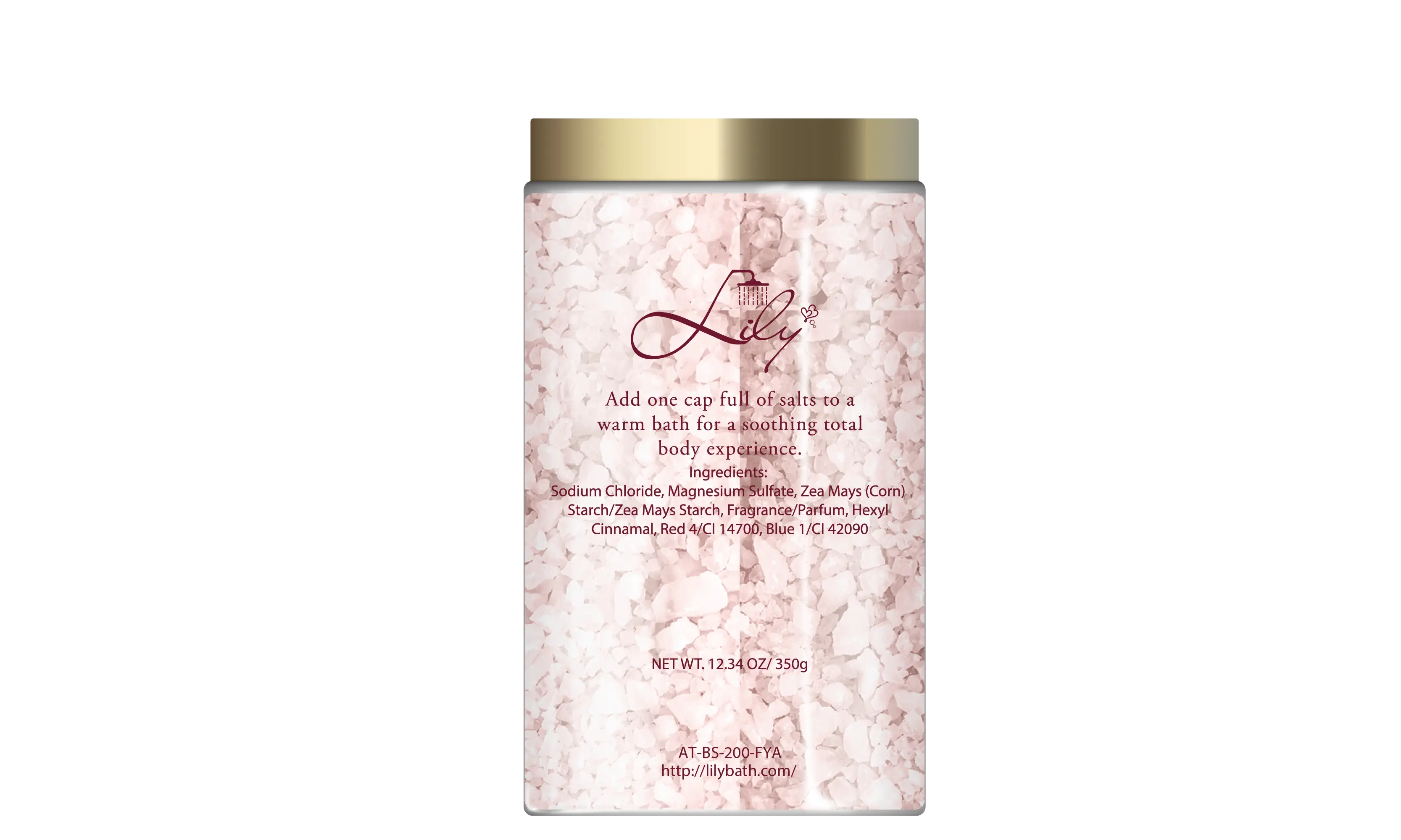 Private Label Bath Salts Pink - - Lily Bath 2