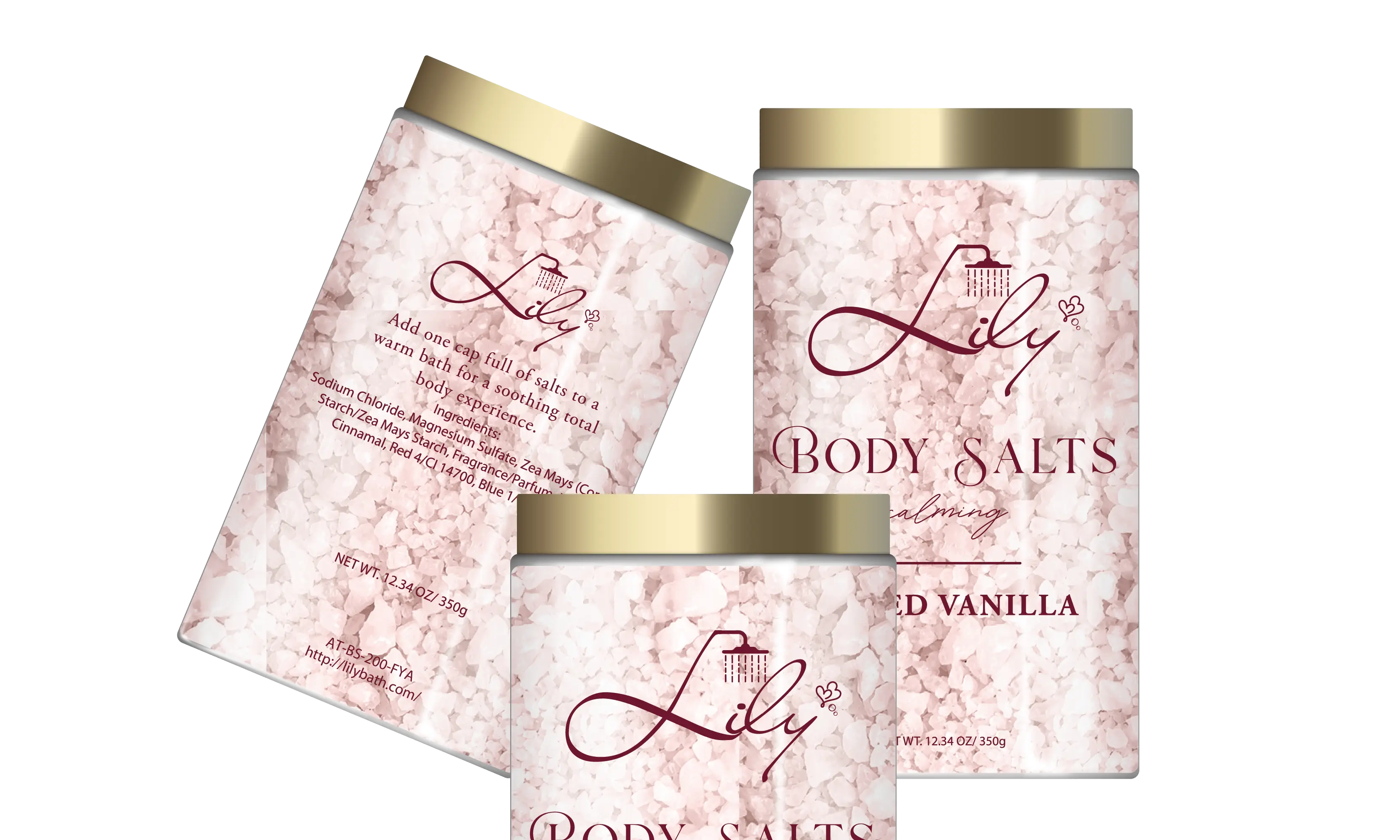 Private Label Bath Salts Pink - - Lily Bath 5