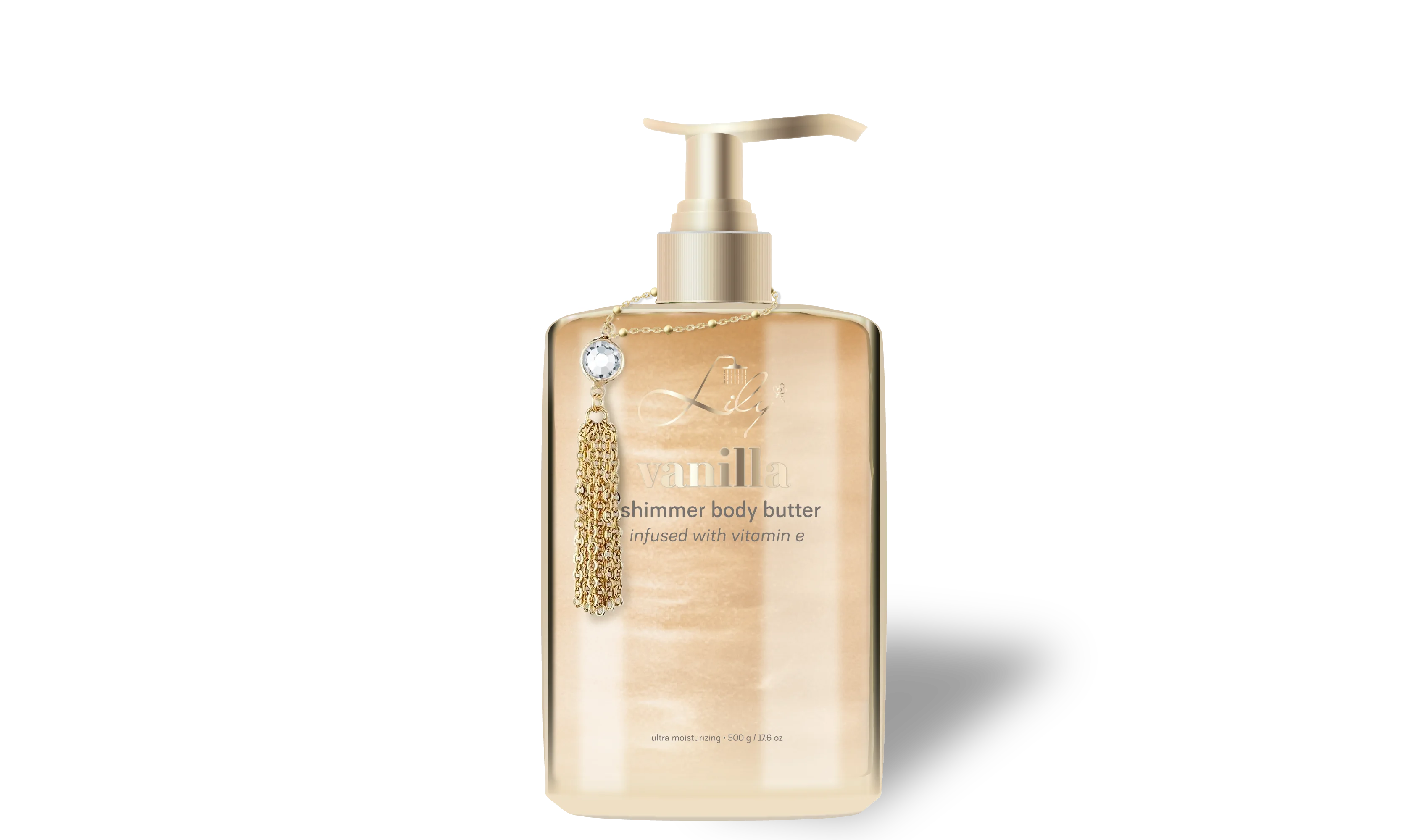 Luksa privata etikedo vanilla ultra hidratiga vitamino E brila korpa butero -fabrikanto - Lily Bath 1
