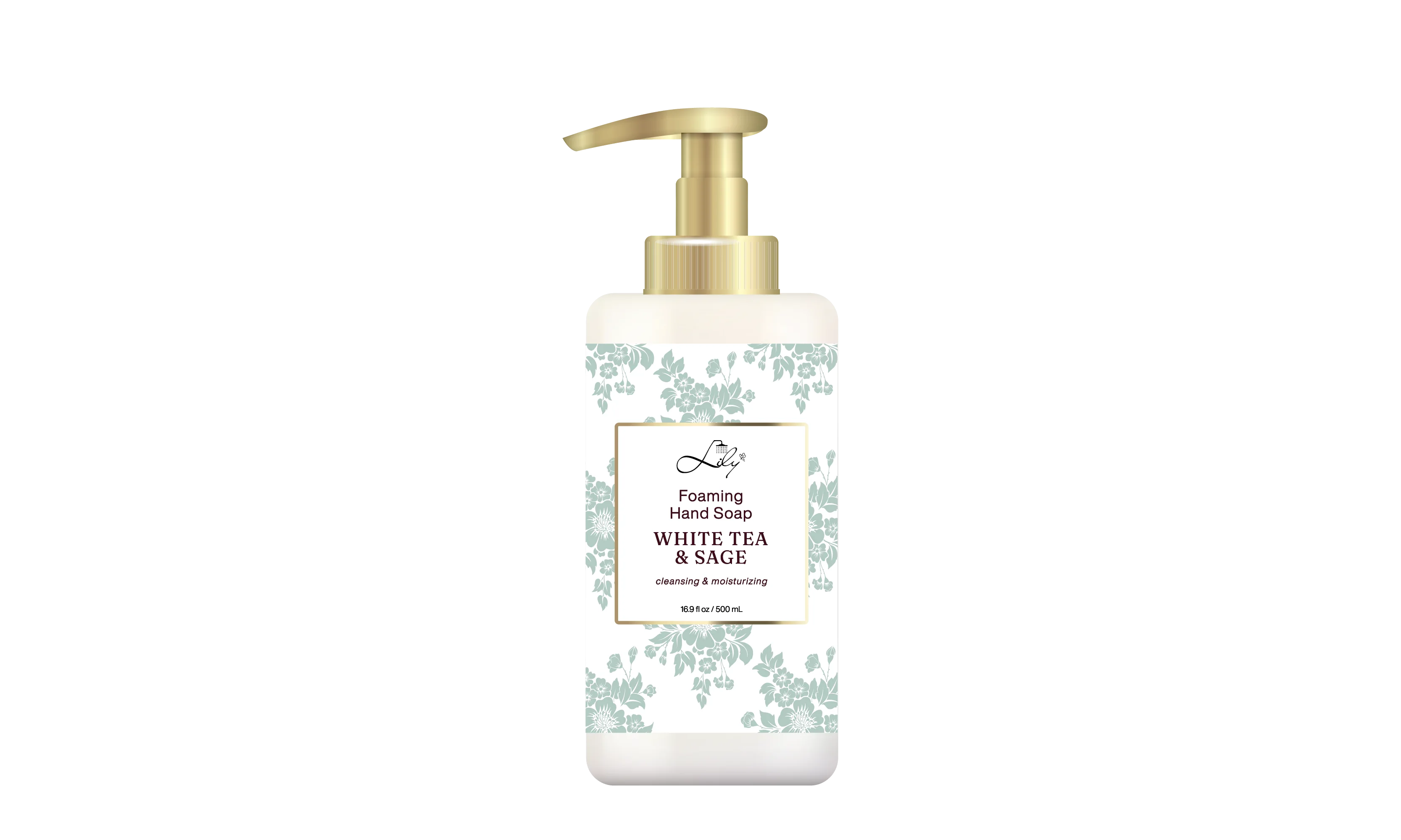 Tè bianco a marchio a privilegio di migliore qualità & Produttore di sapone per mani in schiuma per la pulizia di salvia - bagno di giglio 1