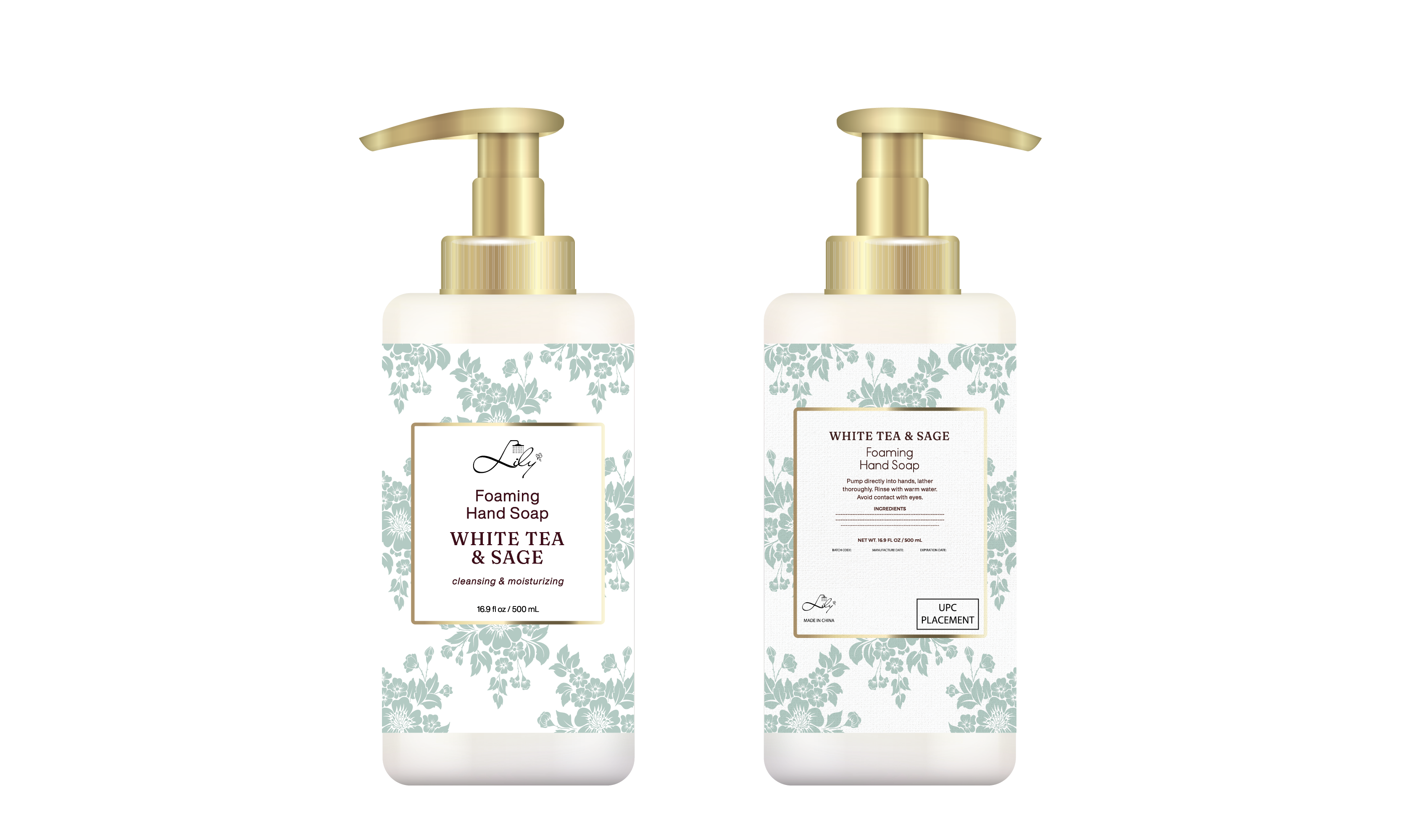 Best Quality Private Label White Tea & Sage Cleansing Foaming Hand Soap Manufacturer - Lily Bath 2