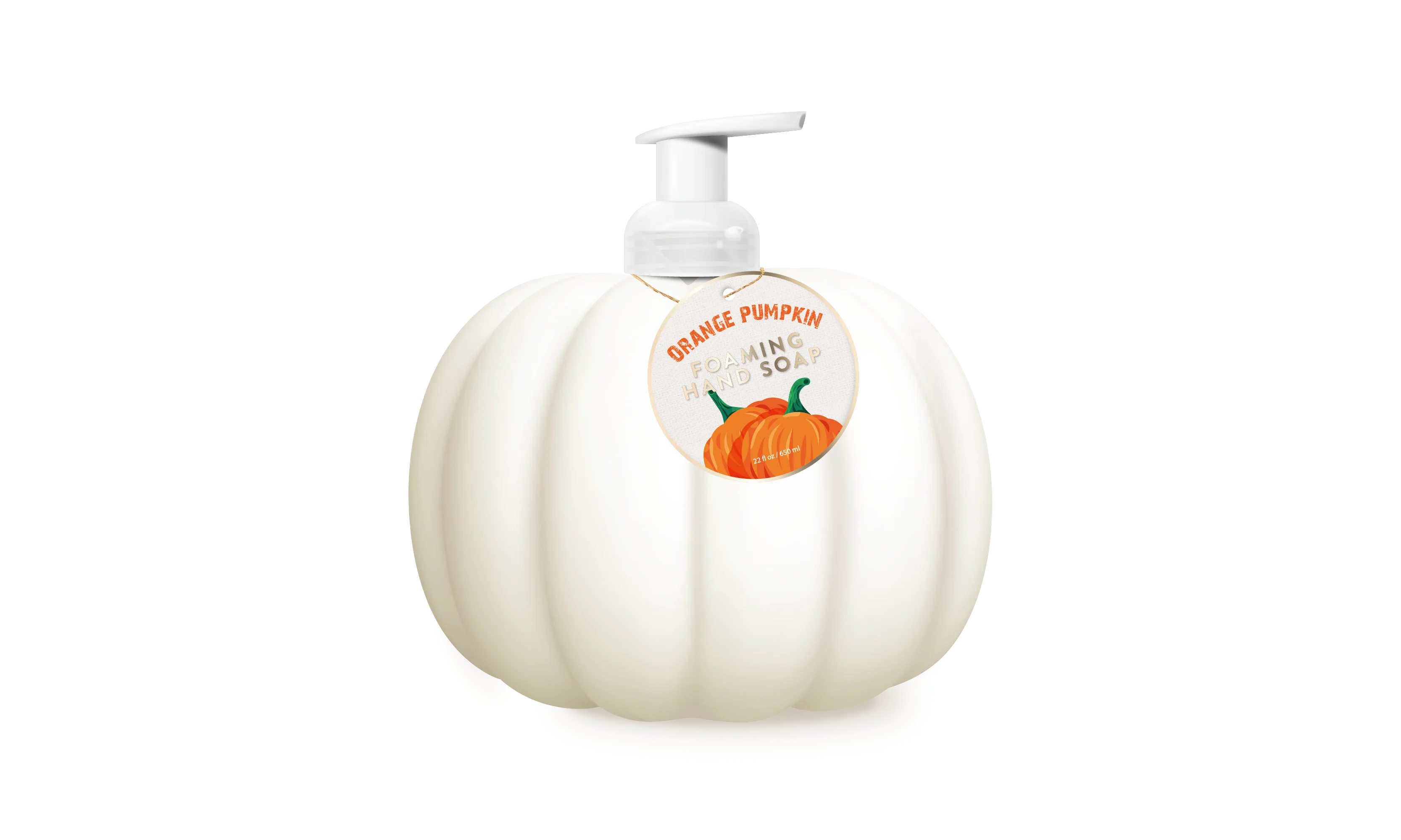 Aanpasbaar privéetiket speciaal gevormde fles oranje pompoen schuimende hand zeepfabrikant - leliebad - leliebad 1