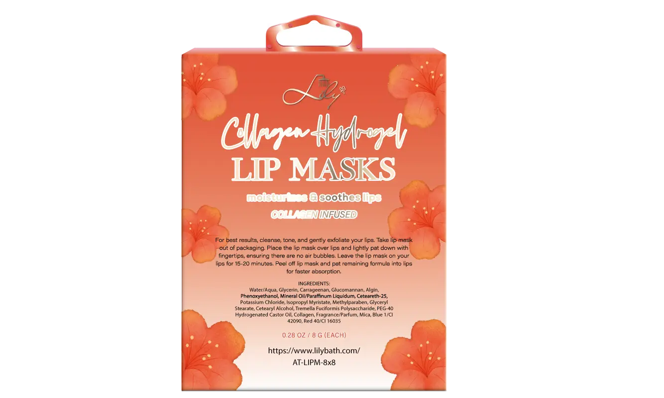 Best Quality Customized Private Label Peony Collagen Infused Hydrogel Lip Masks Manufacturer - Lily Bath-1 2