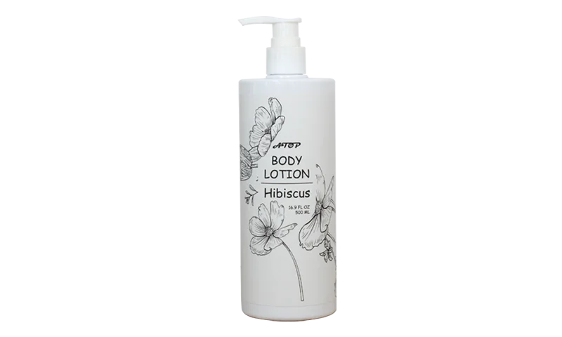 Lotion pour le corps en bouteille de marque privée avec parfum d'hibiscus hydratant pour la peau sèche - bain de lys 1