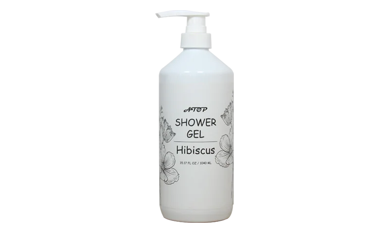 Limpeza & Gel de chuveiro nutritivo em garrafa de marca própria com perfume de hibisco - Lily Bath 1