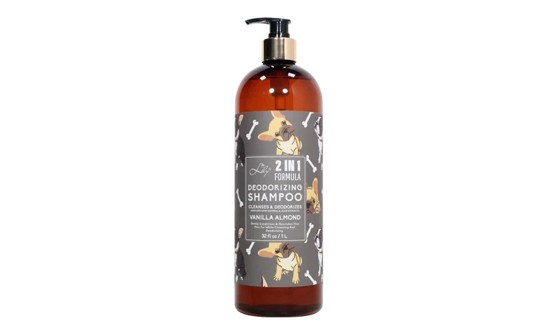 Vanille amandel geurende reiniging & deodorize 2 in 1 huisdier shampoo voor honden - leliebad 1