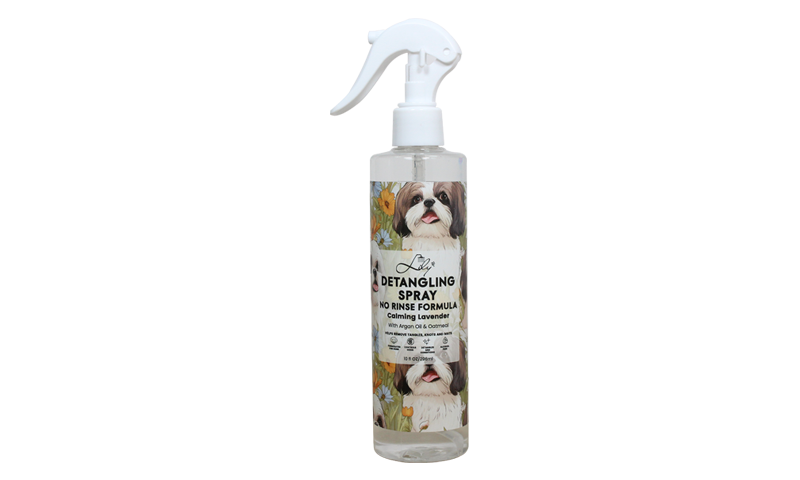 Pet Detangling Spray استخدم صيغة بدون شطف إزالة التشابك للحيوانات الأليفة - حمام الزنبق 1