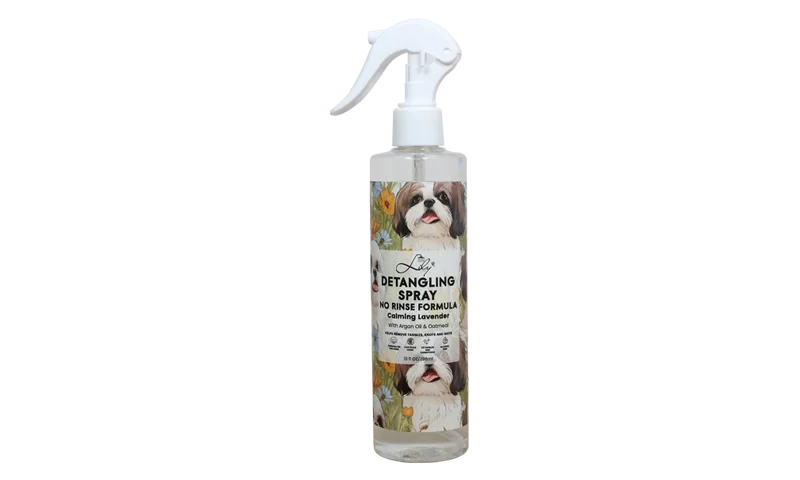 Pet Detstangling Spray Gebruik geen spoelformule Verwijder Tangles voor huisdieren - Lily Bath 1