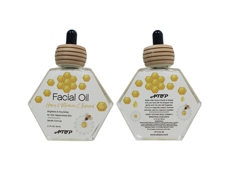 Honey Facial Oil Use Gentle Formula Infused with Natural Fresh Honey Brightening & Nourishing - Lily Bath 3