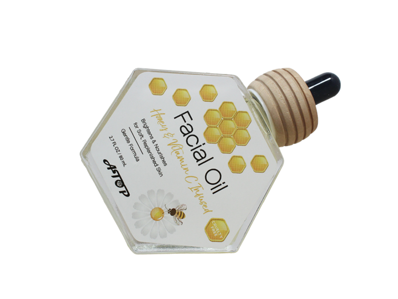 Honey Facial Oil Use Gentle Formula Infused with Natural Fresh Honey Brightening & Nourishing - Lily Bath 4