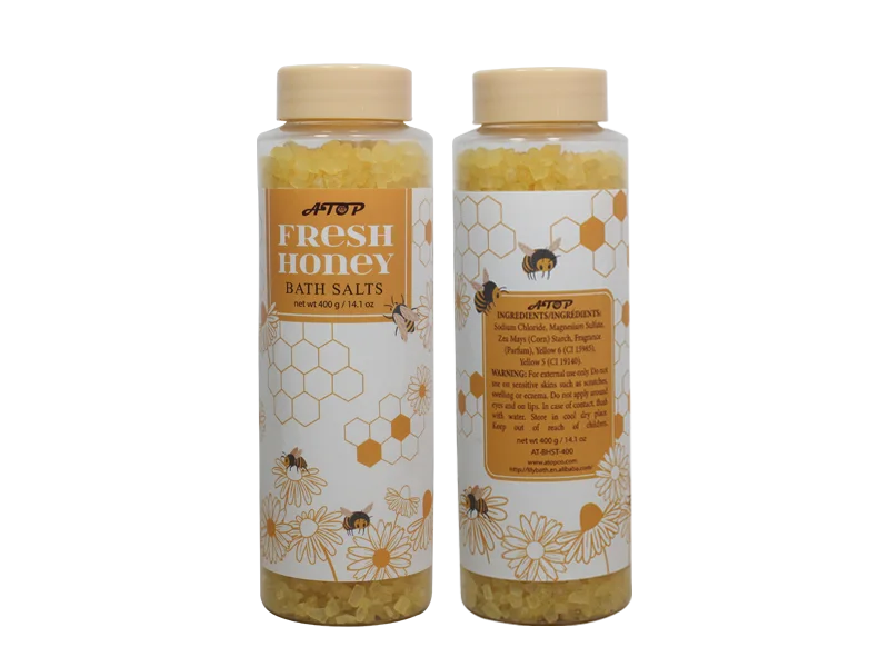 400g (14.1 oz) Salt Soak Fresh Honey-Enriched Bath Salts for a Calming Bath 1