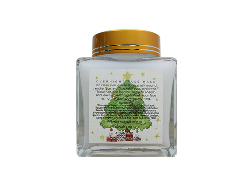 Christmas Themed Overnight Face Mask Restorative & Moisturizing & Soothing - Lily Bath 2