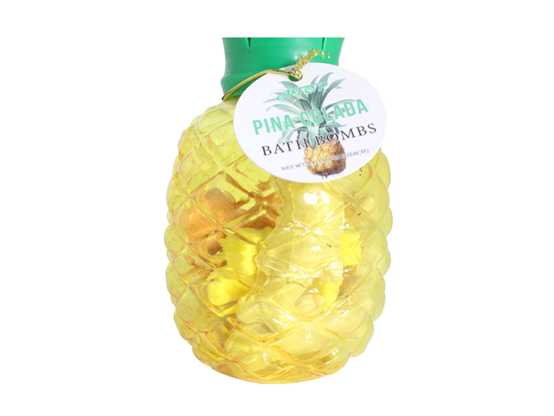 Fruchtduftende Badebomben & Duschdampfer im Glas Erdbeere & Pina Colada Fizzers - Lily Bath 1