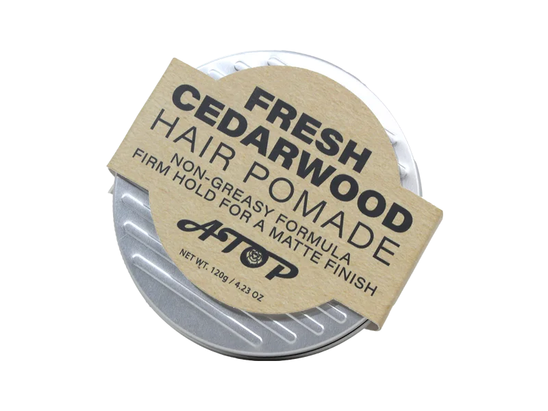 Conjunto de cuidados masculinos Fresh Cedarwood - Pomada para cabelo, óleo para couro cabeludo, acessórios para banho com bolsa de malha 1