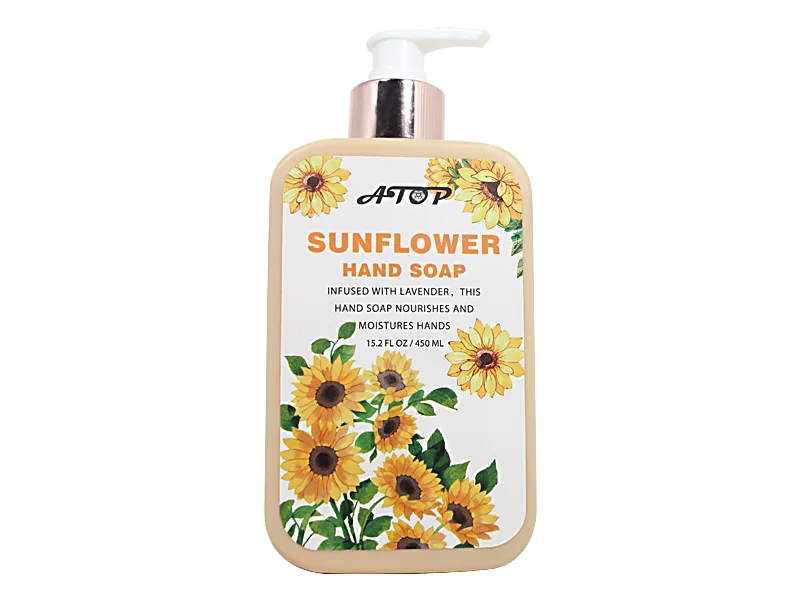 Sunflora & Lavenda Mana Sapo - 15.2 FL OZ Nutranta Humidiga Likva Manlavo 1