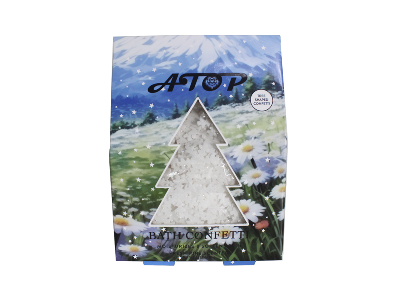 Confeti de baño personalizable con ingredientes orgánicos de marca privada en forma de árbol 2