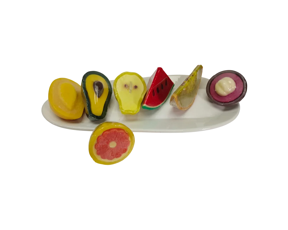 Kit di sali da bagno a forma di macaron & alla frutta per bambini 1