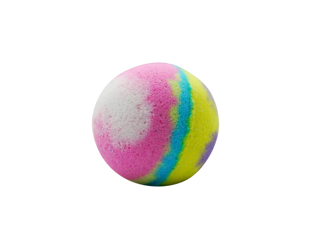 Bomba da bagno grande colorata fatta a mano naturale per la cura del corpo 1