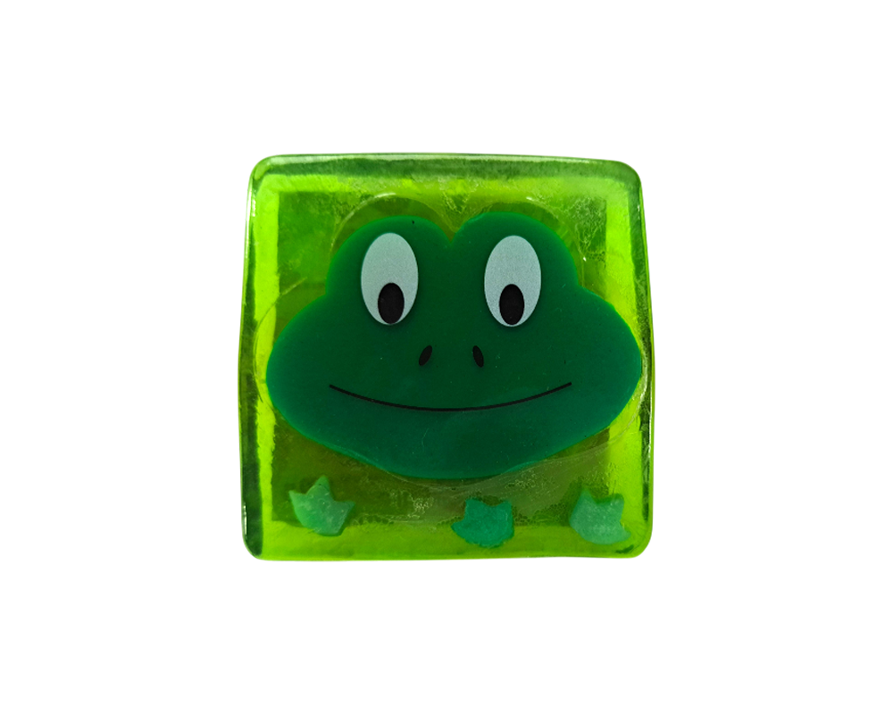 Jabón de baño infantil natural hecho a mano con forma de animal: un jabón hidratante infantil único y adorable con diseños de oso, pato, búho y panda (ranas) 6
