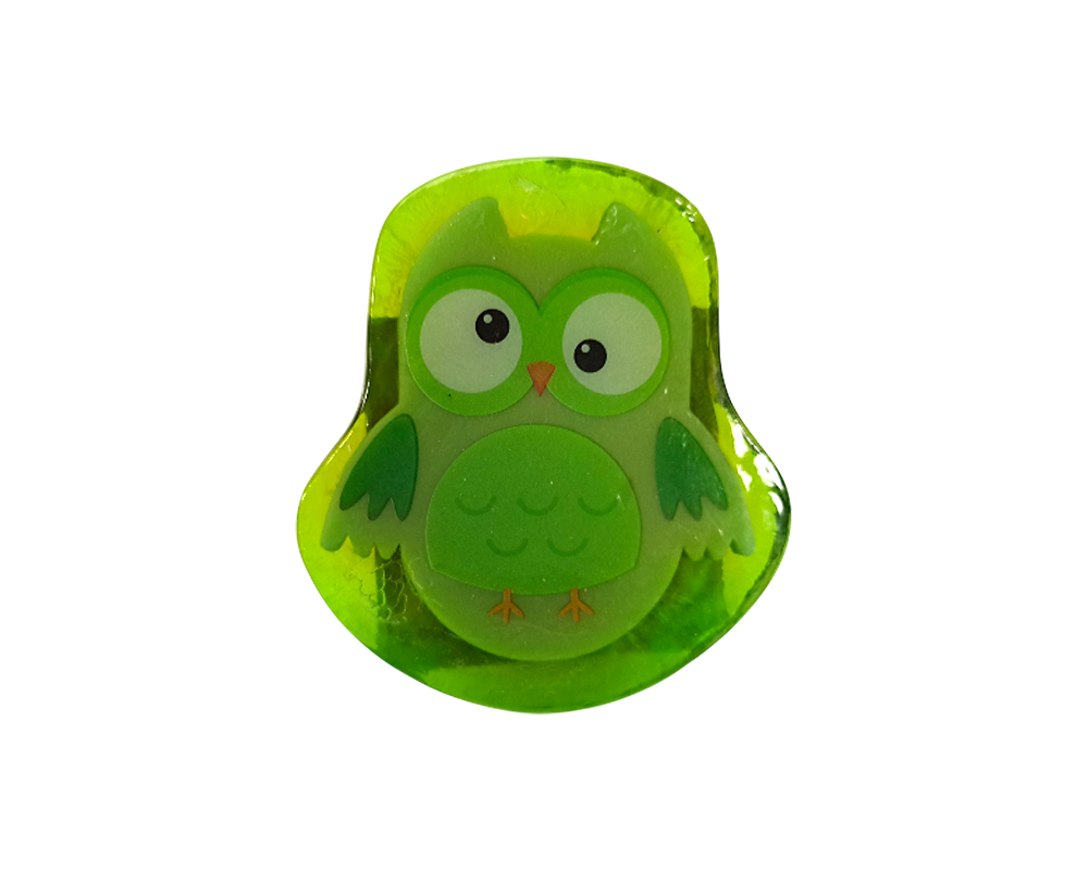 Jabón de baño infantil natural hecho a mano con forma de animal: un jabón hidratante infantil único y adorable con diseños de oso, pato, búho y panda (ranas) 3