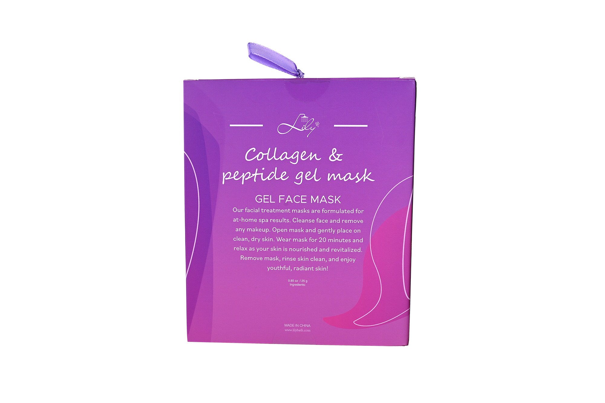 Universal Gel Mask with Collagen & Peptides Hydrate & Brighten All Skin - Lily Bath 3