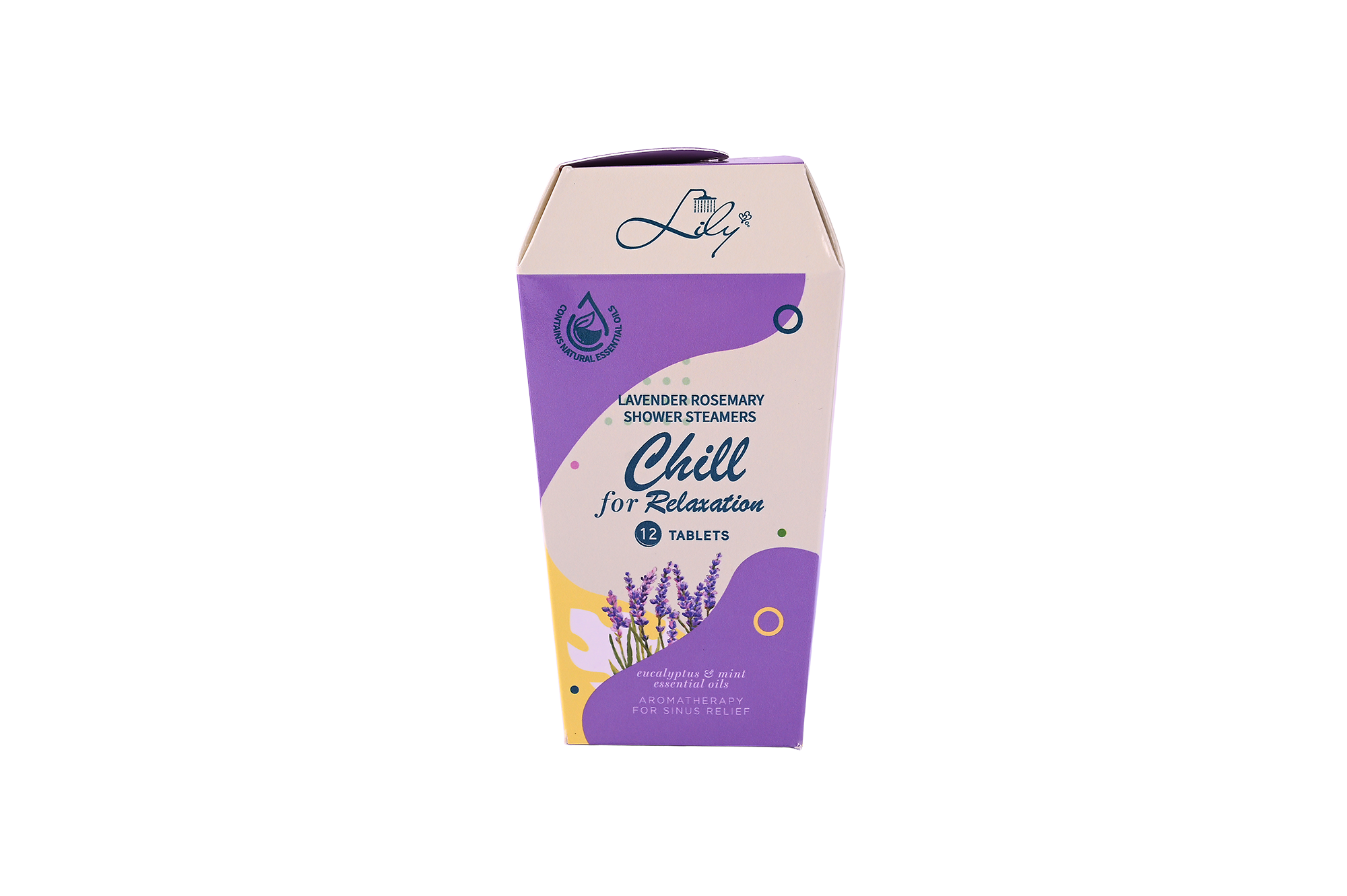 12 compresse di vaporizzatori per doccia alle erbe infusi con oli essenziali botanici puri per rilassamento, sollievo e luminosità - Lily Bath 5