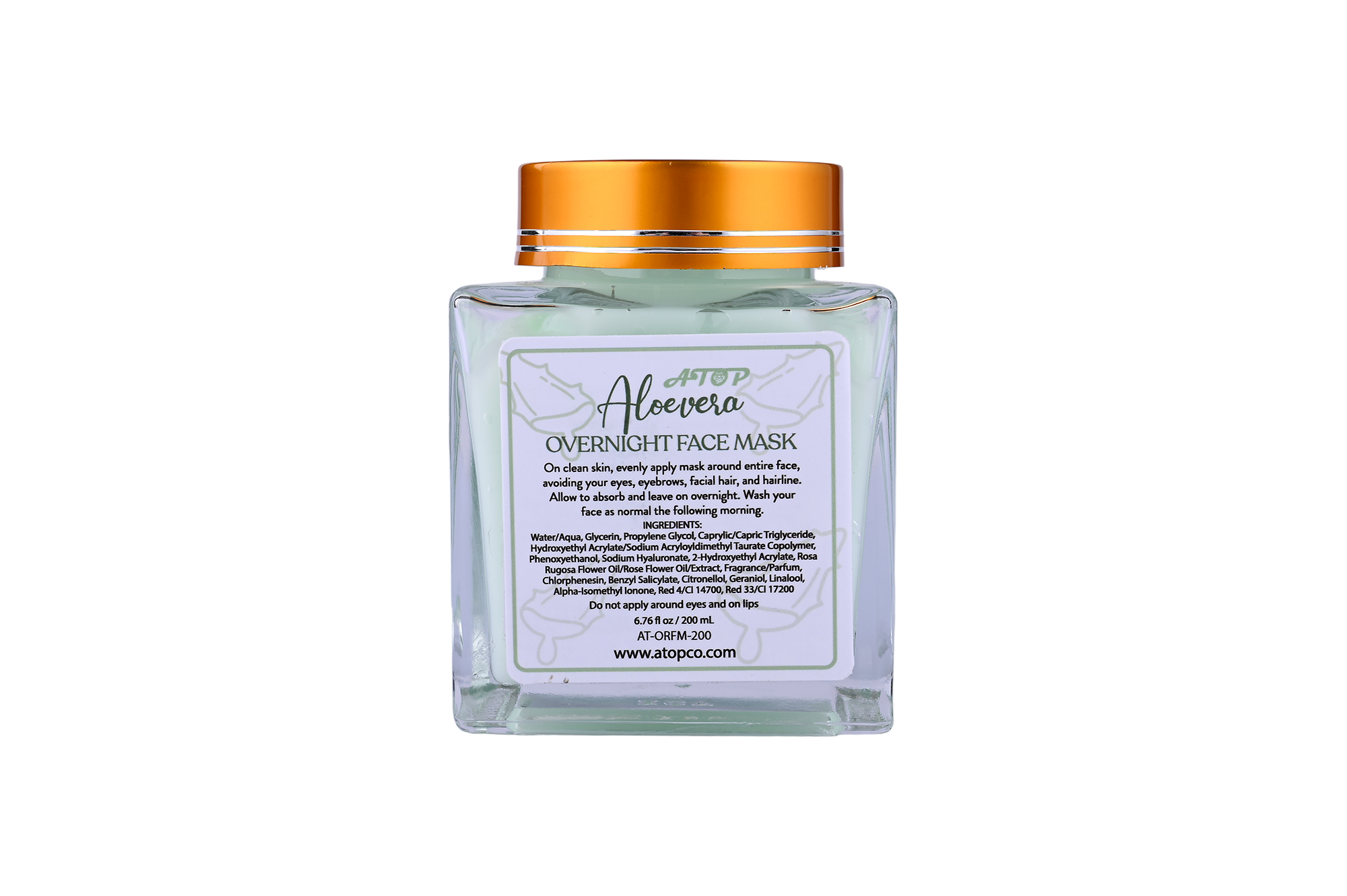 Aloe Vera Overnight Face Mask Restore & Repair All Skin Types for Soothing Bedtime - Lily Bath 3