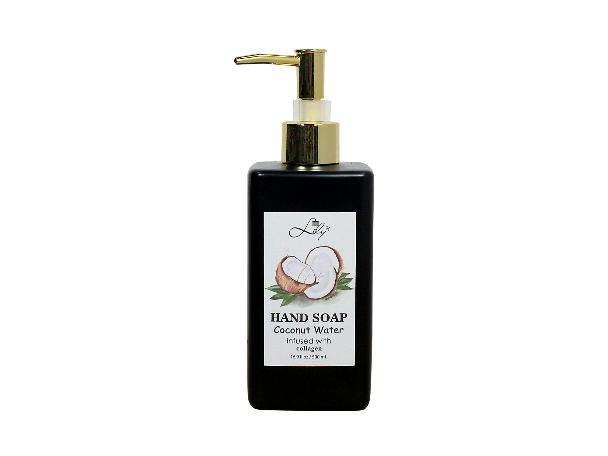 Coconut Water & Collagen Infused Cleansing Hand Soap - 16.9 fl oz / 500 mL | Hydrating & Skin-Softening Formula 1