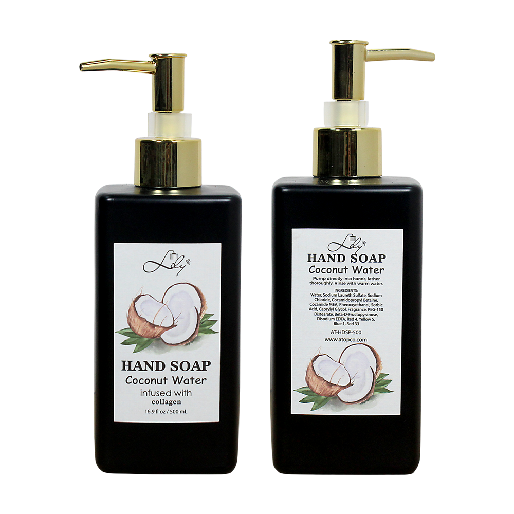 Coconut Water & Collagen Infused Cleansing Hand Soap - 16.9 fl oz / 500 mL | Hydrating & Skin-Softening Formula 3