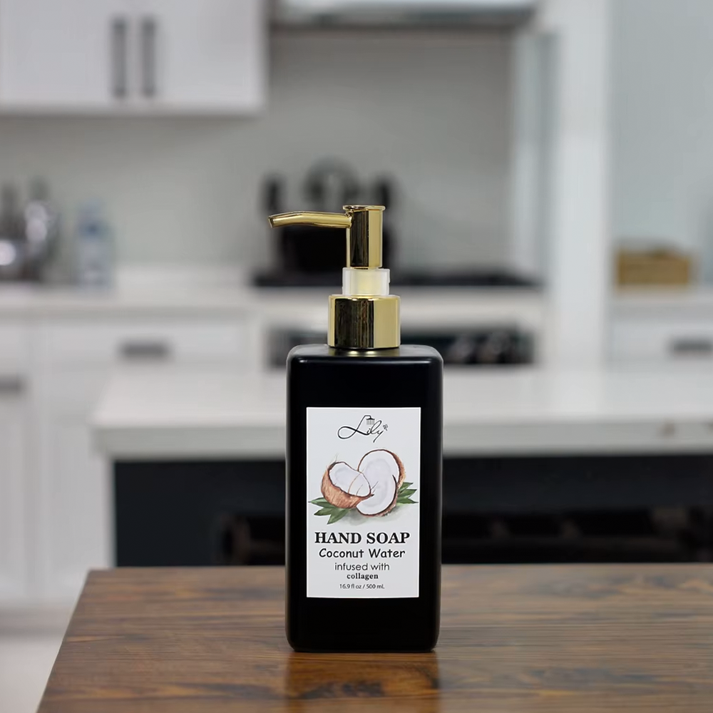 Coconut Water & Collagen Infused Cleansing Hand Soap - 16.9 fl oz / 500 mL | Hydrating & Skin-Softening Formula 4