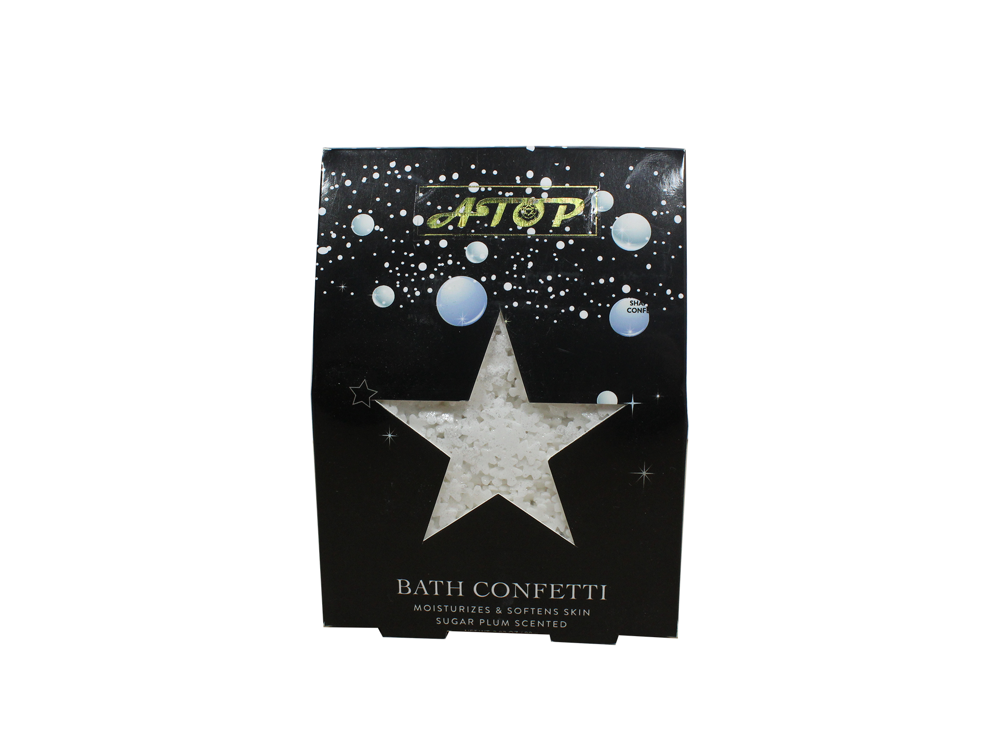 Confeti de baño de ciruela azucarada