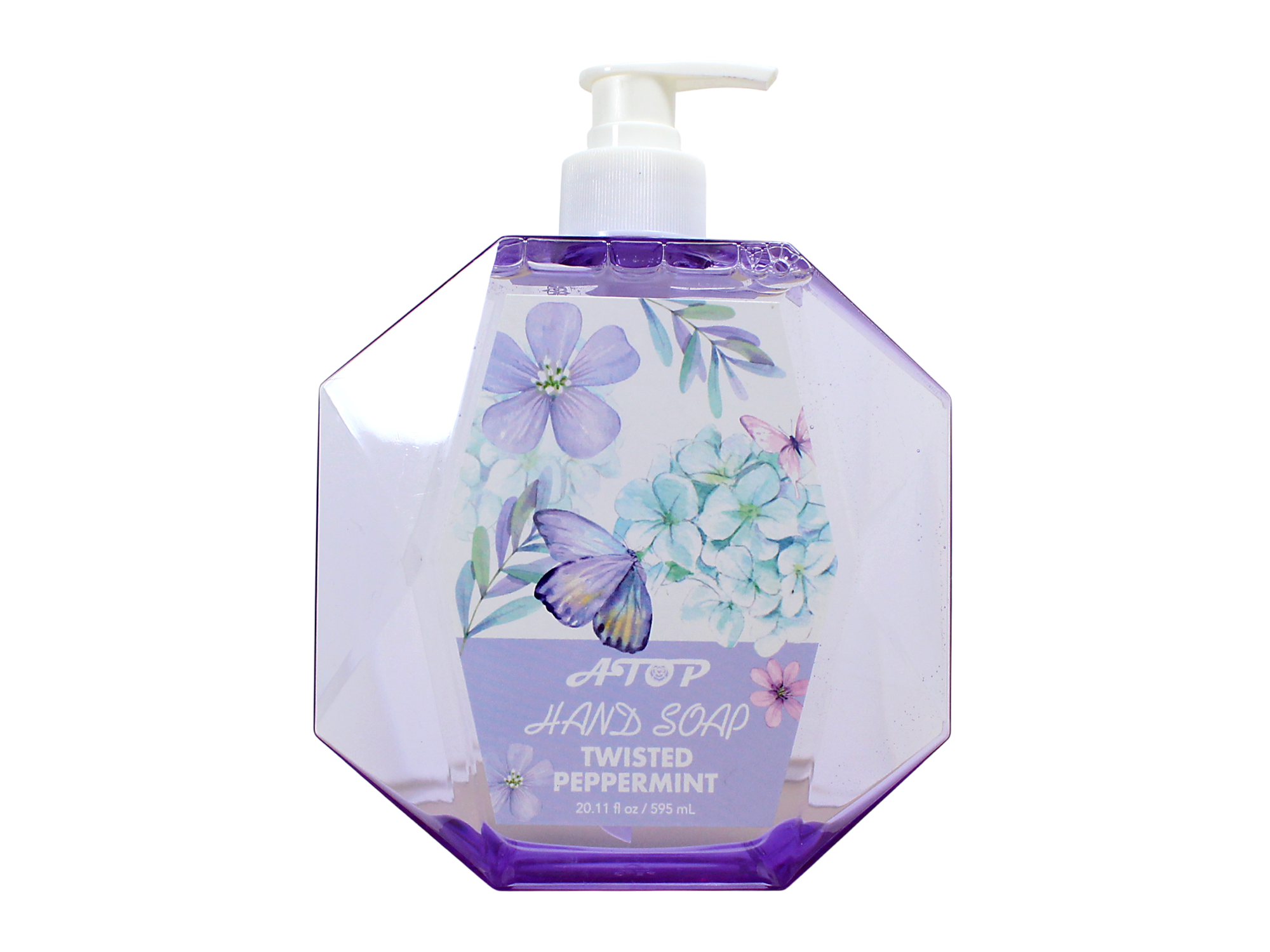 ATOP ツイステッド ペパーミント ハンドソープ - 20.11液量オンス / 595 mL | 爽やかで爽快な香りの八角形ボトル 4