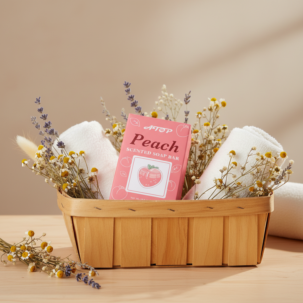 Jabón con aroma a melocotón para una limpieza nutritiva y refrescante con notas afrutadas - Lily Bath 2