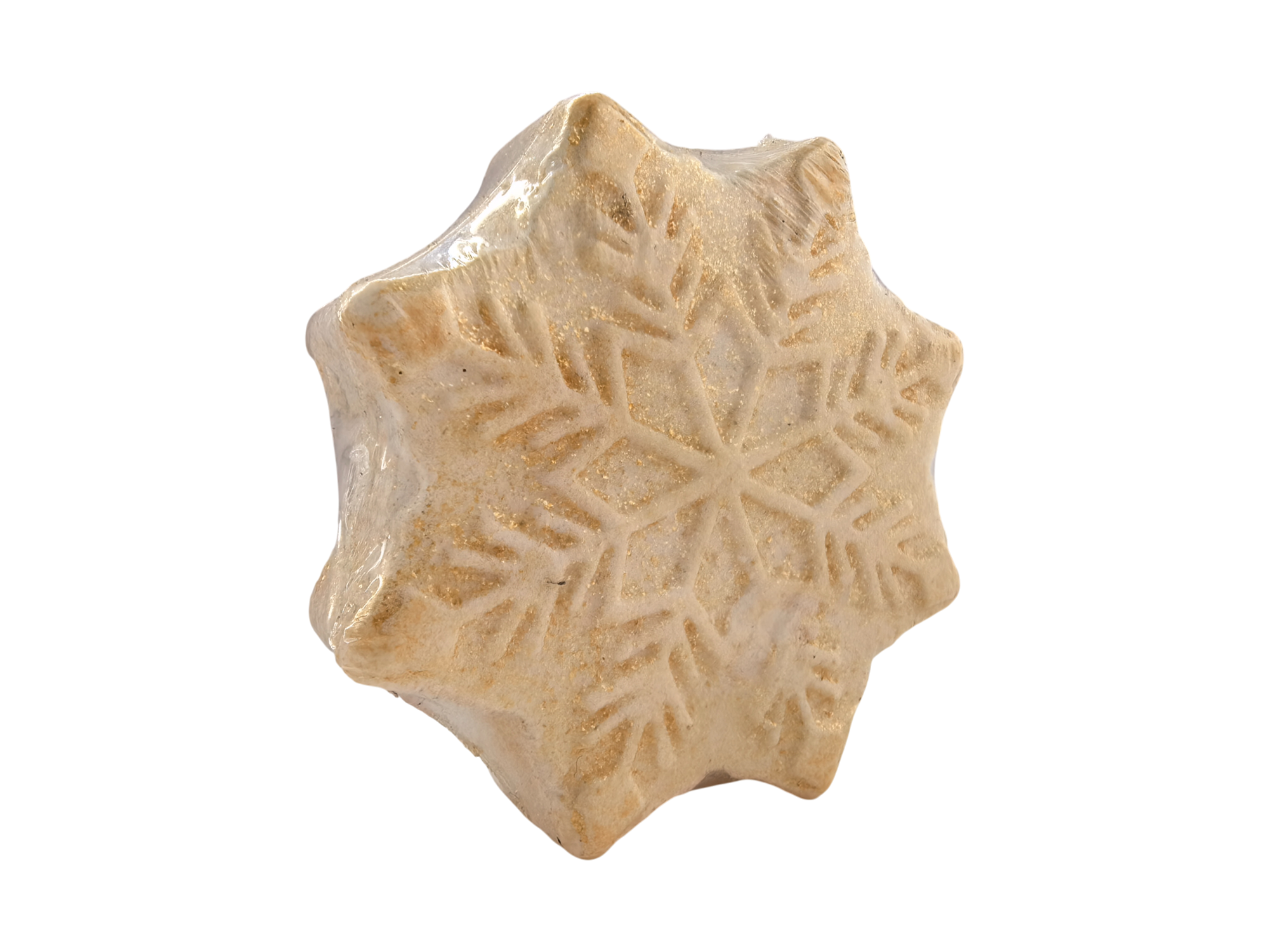Snowflake with Gold Dust Bath Bomb – Luxury Fizzing Aromatherapy Bath Bomb 2