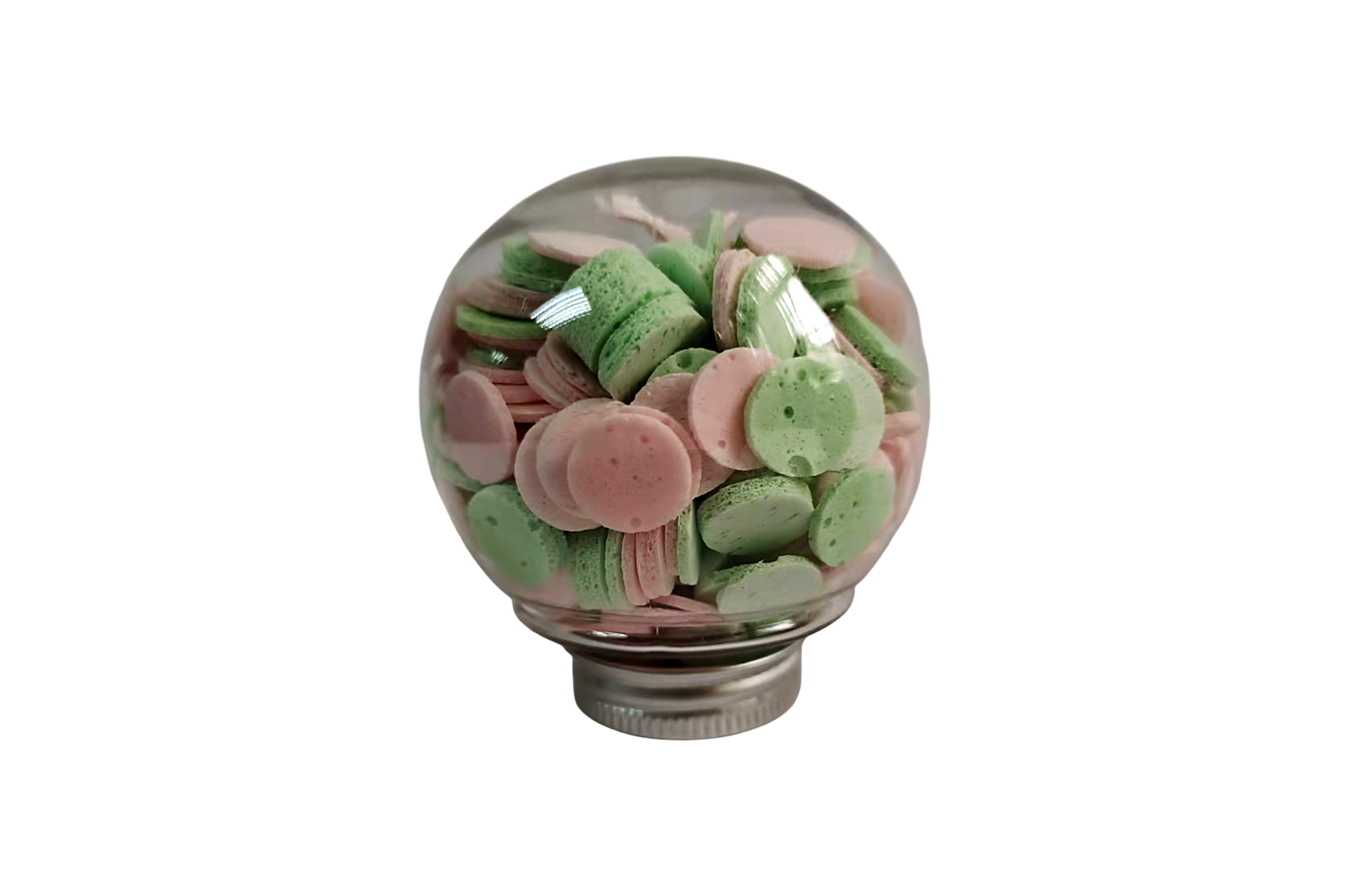 20g Mini Portable Bath Confetti Soap in Clear Sphere Bottle – Travel Size Hand & Body Soap 2