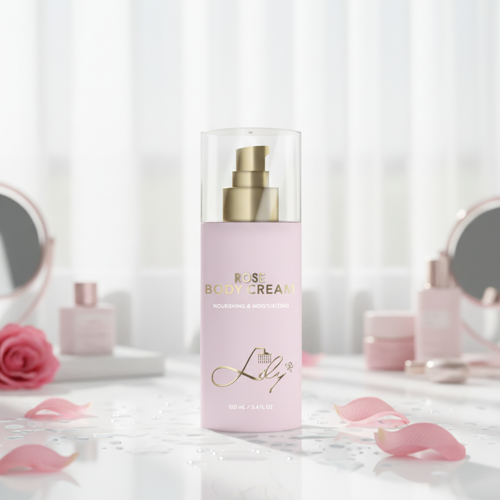 Agordita Privata Etikedo Nutranta & Histurizanta Rose Body Cream Fabrikisto - Lily Bath 2