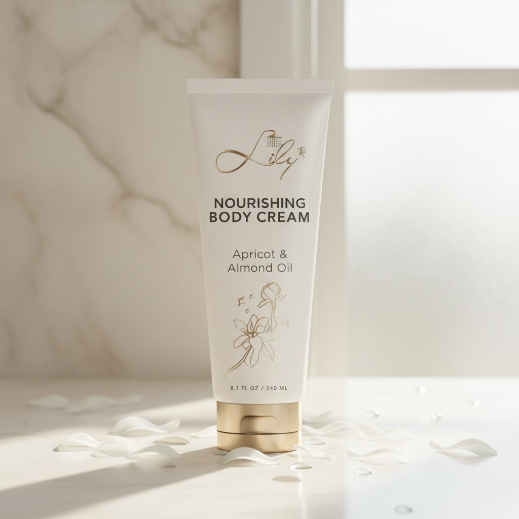 Apricot de marca privada de luta de luxo & Óleo de amêndoa Nourishing Body Cream Fabricante - Lily Bath 2