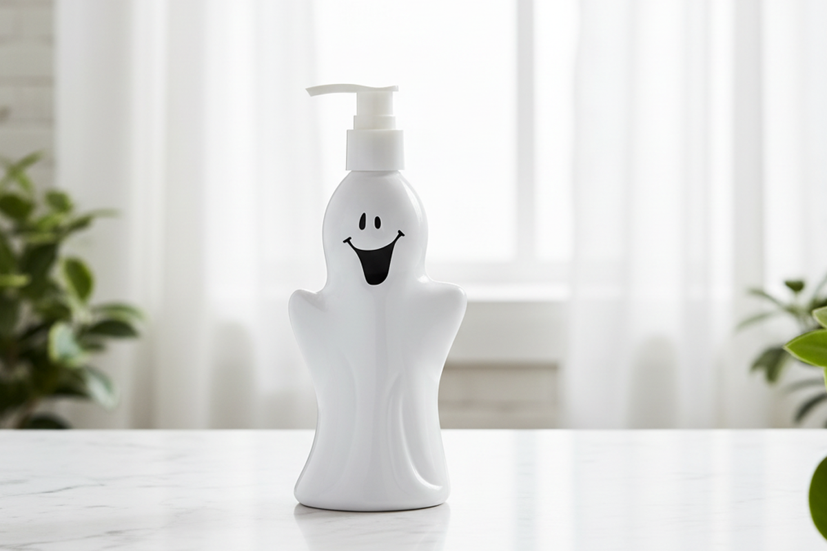 かわいいおばけの形をした液体ハンドソープ - ハロウィンフェスティバル向けカスタマイズ装飾ハンドウォッシュ 2