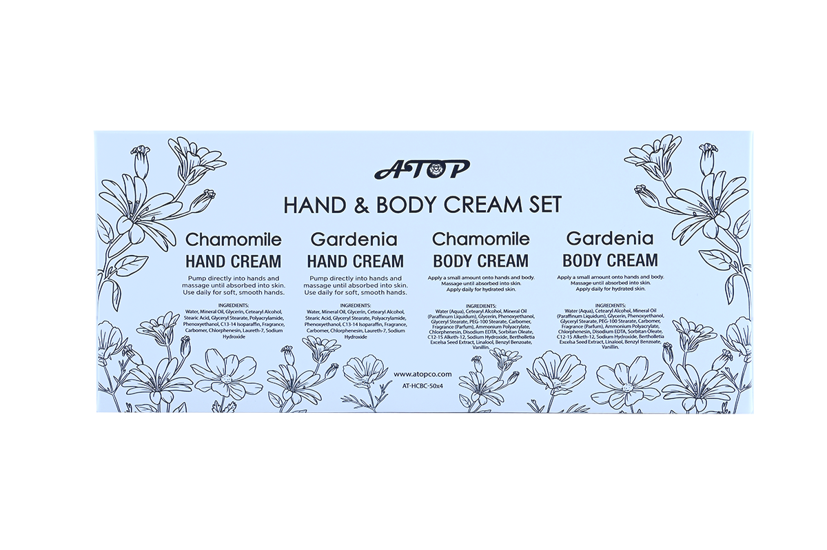 Conjunto de Creme Corporal e Creme para Mãos Gardenia &amp; Camomila - Coleção Nutritiva e Hidratante Floral 3