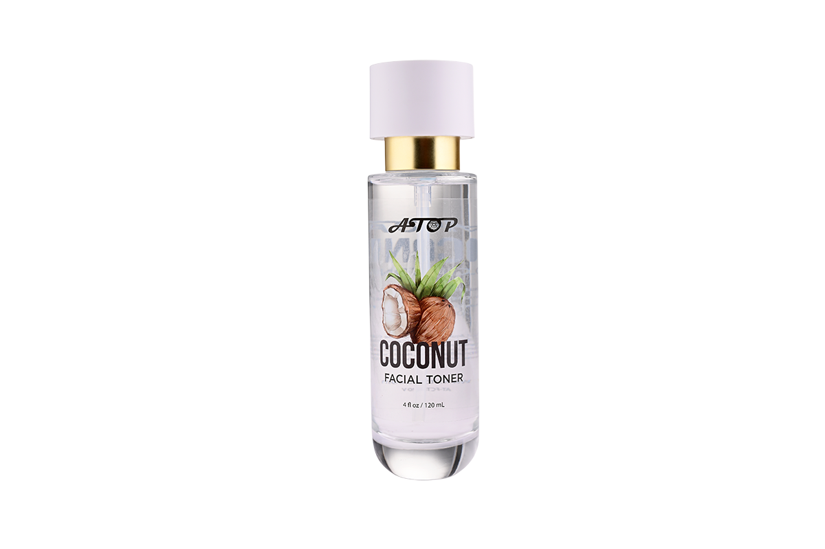 Kit de cuidados faciais com coco, 5 peças - Tônico facial, loção hidratante, sabonete facial, creme noturno e spray facial 2