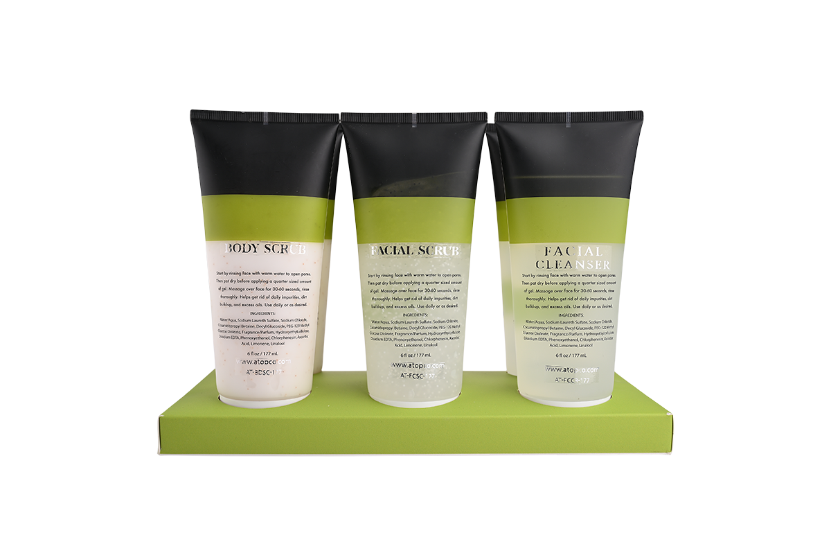 6-teiliges Peeling-Set – Sanfte Gesichtsreinigung, Gesichtspeeling &amp; Körperpeeling – Feuchtigkeitsspendende Waschlotion für glatte, strahlende Haut – je 177 ml 5